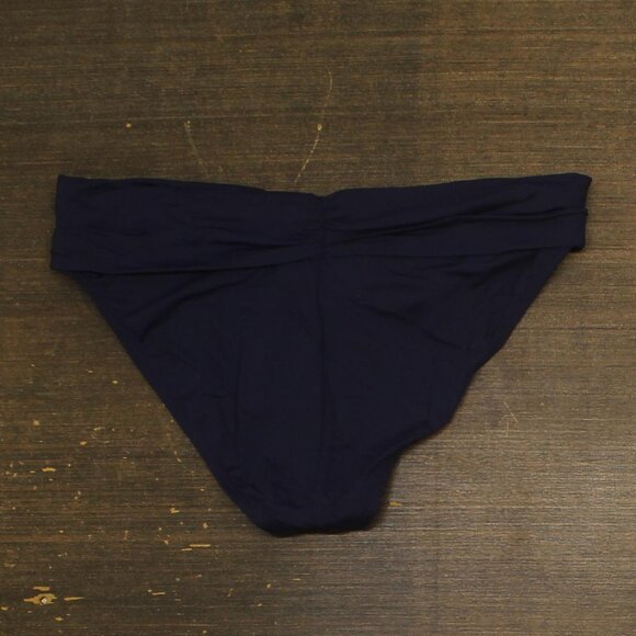 La Blanca Goddess Shirred Band Hipster Bikini Swimsuit Bottom Indigo Blue 12 - Picture 2 of 7